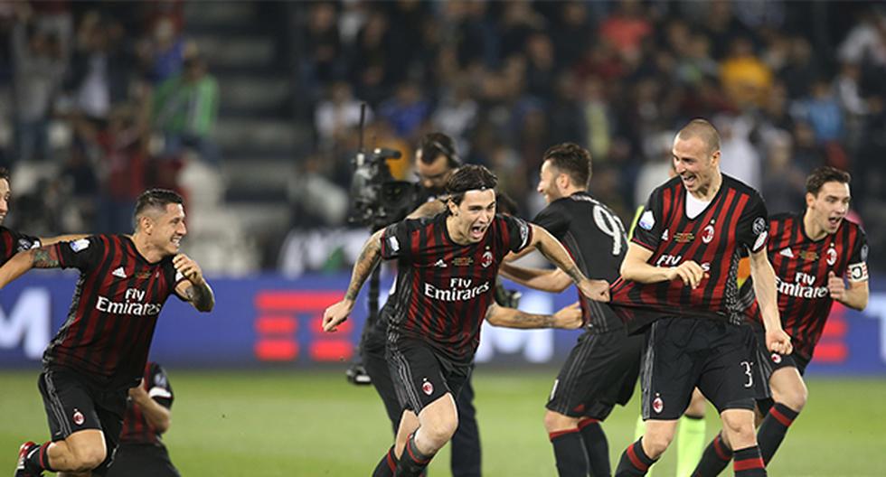 EL Milan volvió a levantar un título luego de cinco años. (Foto: Getty Images)