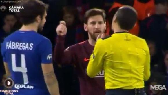 Lionel Messi y Cesc Fábregas demostraron su gran amistad en el duelo entre Barcelona y Chelsea por la Champions League.
 (Foto: captura de Facebook)