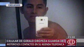 Gerald Oropeza tenía unos 40 contactos en celular de Ecuador