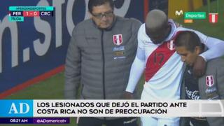 Selección peruana: lesionados que dejó el encuentro contra Costa Rica no son de preocupación