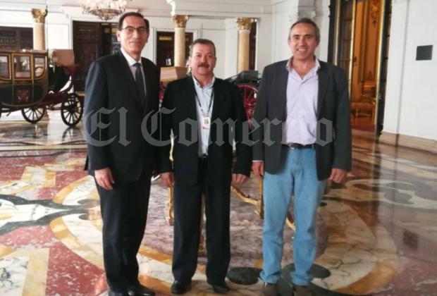 Martín Vizcarra, Hugo Misad y Carlos Estremadoyro. Los dos últimos son cercanos al exmandatario y trabajaron con él en su gestión como gobernador de Moquegua. 