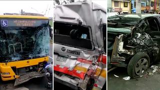 Comas: bus alimentador del Metropolitano provoca choque múltiple dejando 11 heridos