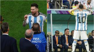 ¿Por que Messi encaró al DT de Países Bajos tras el triunfo por penales?