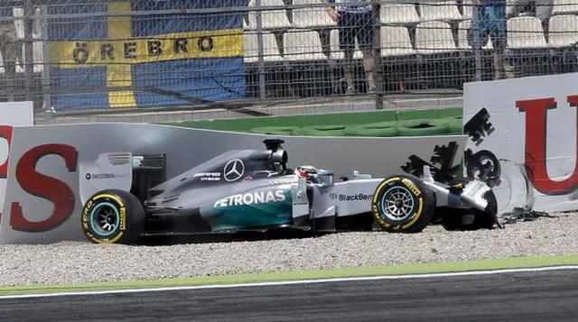 Así fue el terrible choque que sufrió Lewis Hamilton - 4