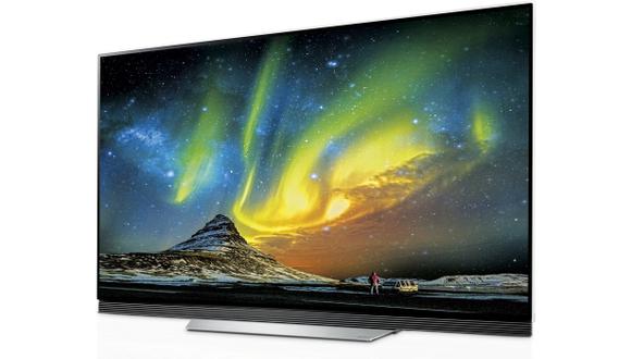 El diseño del TV OLED 4K E7 de 65" de LG pone los parlantes en la parte baja de la pantalla. Ofrecen una gran calidad de audio. (El Comercio)