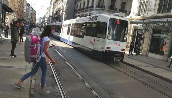 El orden y limpieza del transporte público en Ginebra, la vuelven aún, en una ciudad mucho más bella. (Foto: Sergio Sicheri)