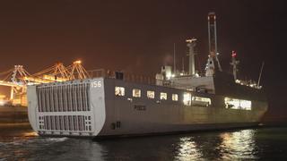 Piura: envían más de 700 toneladas de ayuda humanitaria a bordo del BAP Pisco
