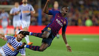 Barcelona vs. Real Sociedad: la terrible falta que sacó a Dembelé del partido | VIDEO