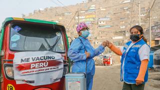 COVID-19: brigadas de vacunación viajan en mototaxi por SJL para inocular a quienes le falten completar dosis