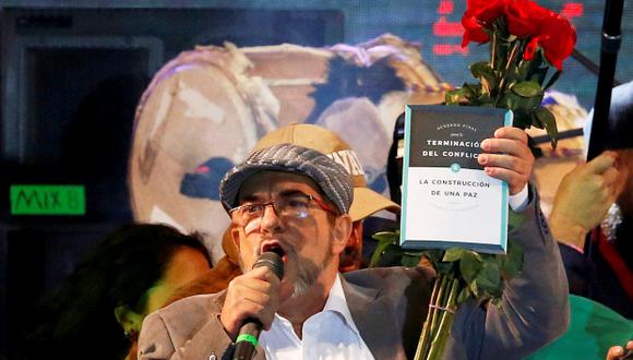 "En el primer plenario del Consejo Nacional de los Comunes conformado por 111 miembros, me eligieron como presidente del Partido FARC", anunció Rodrigo Londoño, alias "Timochenko". (Foto: Reuters)