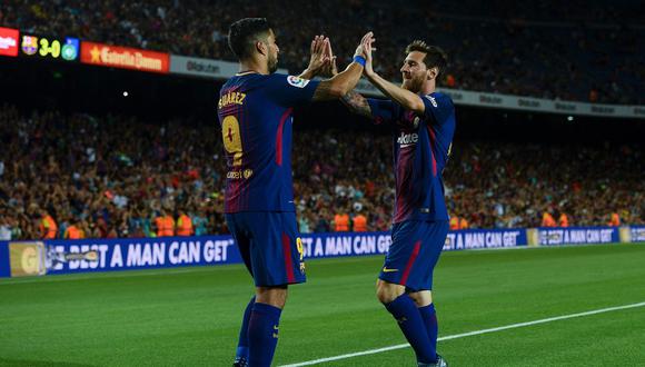 El FC Barcelona pasó por encima a Chapecoense y lo goleó sin atenuantes en el Camp Nou por el Trofeo Joan Gamper. Messi y Suárez marcaron para los catalanes. Foto: AP