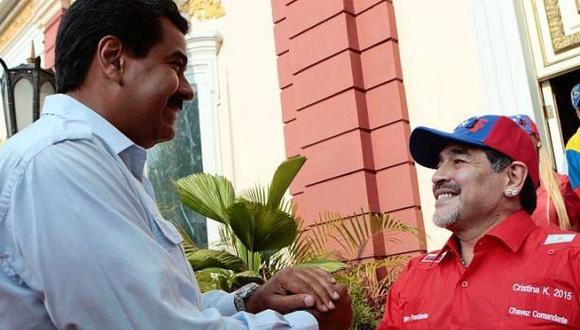 Maduro envió condolencias a Maradona por la muerte de su padre