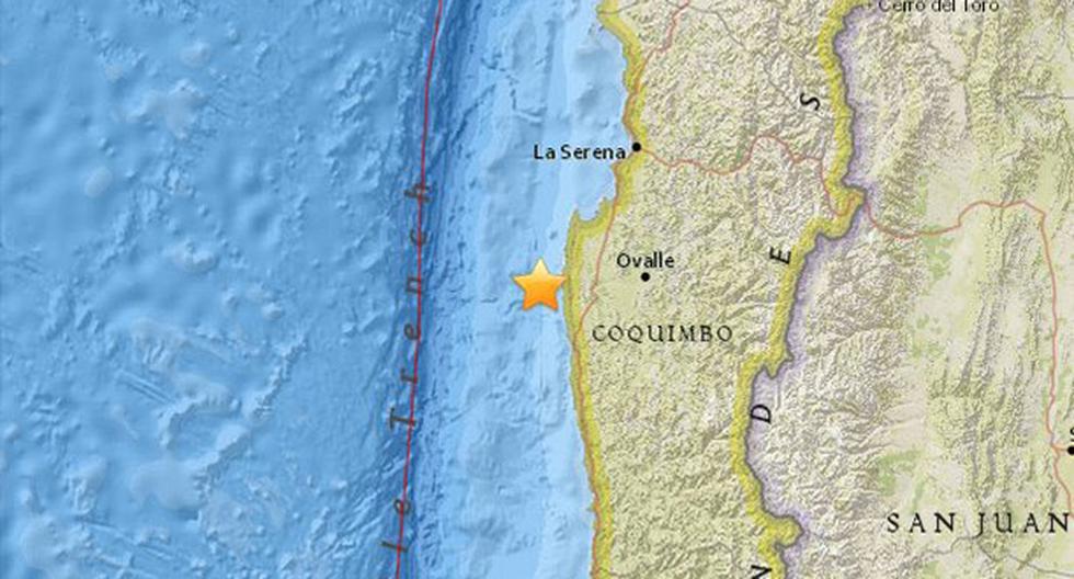 Sismo de 5,3 grados de magnitud sacude dos regiones del centro de Chile. (Foto: earthquake.usgs.gov)