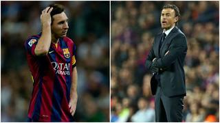 Barcelona: Luis Enrique no desmintió discusión con Lionel Messi