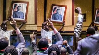 La imagen que marca el fin de la dictadura de Mugabe [FOTOS]