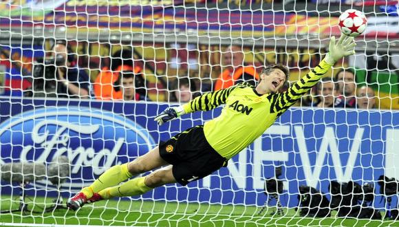 El cerbero neerlandés cosechó 12 títulos con el Manchester United. (Foto: AFP)
