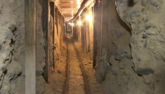 Descubren túnel que une frontera de México con California