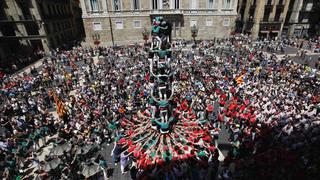 Torres y cadenas humana por la autodeterminación en España