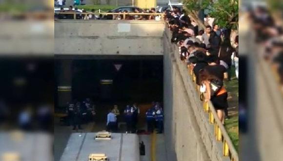 El incidente se registró esta tarde en el Cercado de Lima (Foto: RPP)