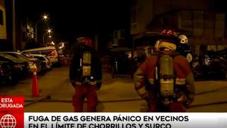Fuga de gas causó pánico en residentes de Surco y Chorrillos