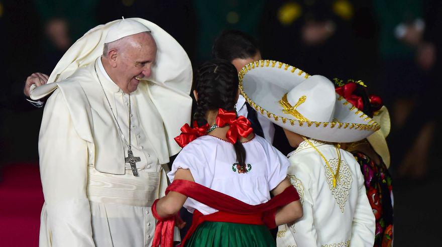 Así fue el espectacular recibimiento del Papa en México [FOTOS] - 3