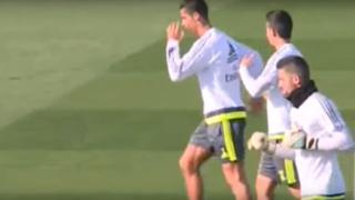 Cristiano Ronaldo fue burlado durante entrenamiento