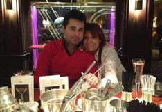 Magaly Medina se luce muy enamorada en Madrid con su novio el notario