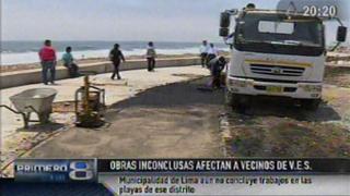 Costa Verde Sur: bañistas afectados por obra inconclusa