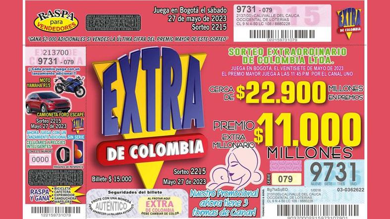 Resultados del Extra de Colombia: ver los números ganadores del sábado 27 de mayo