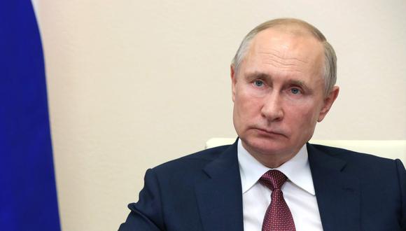 Presidente ruso, Vladimir Putin, dando un anuncio al país. (Foto: AFP)