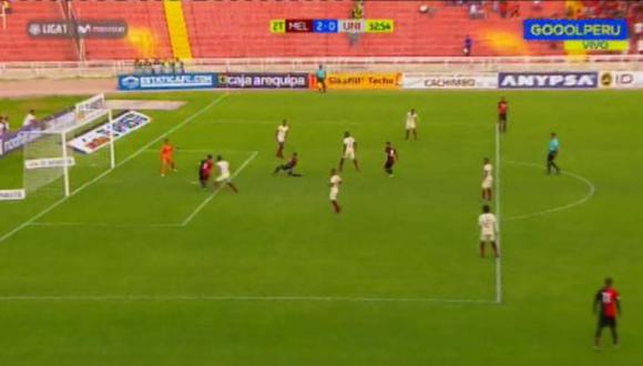 Universitario vs. Melgar EN VIVO: Cuesta aprovechó displicencia de zaga crema y marcó 2-0 por Liga 1 | VIDEO. (Video: Gol Perú / Foto: Captura de video)