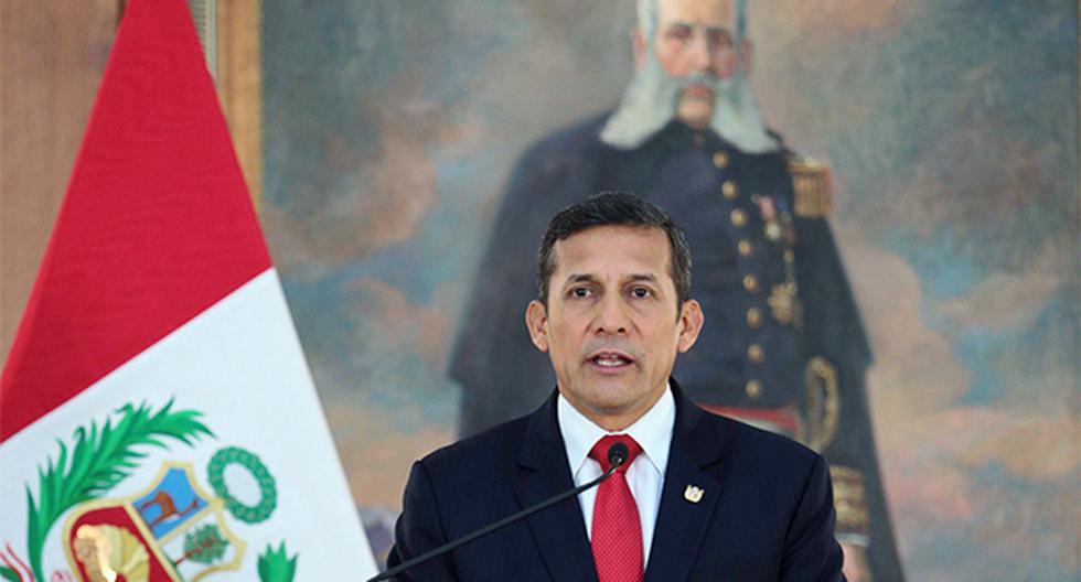 Ollanta Humala se dirige a la Nación por los sucesos en Arequipa por el proyecto Tía María. (Foto: Agencia Andina)