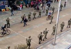 Colombia: Militares patrullan calles de Bogotá tres días antes de jornada de protestas | VIDEOS