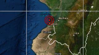 Tumbes: sismo de magnitud 5 se registró en Zarumilla, informó el IGP