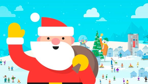 ¡Ya puedes ver lo que hace Papa Noel antes del 24 de diciembre! (Foto: Google Maps)