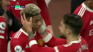 Rashford anotó un gol agónico para el 1-0 de Manchester United sobre West Ham por la Premier League | VIDEO