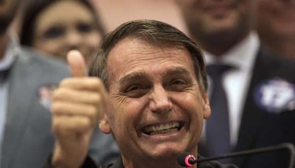 Bolsonaro reúne el 59% de las intenciones de votos válidos frente al 41% de Haddad, según Ibope. (AP)