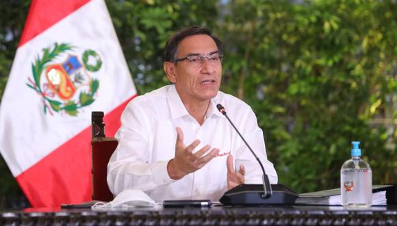 Martín Vizcarra en Palacio de Gobierno. (Foto: Andina).