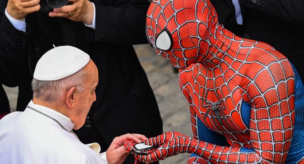 Pope Francis' curious greeting to Spider-Man in the Vatican