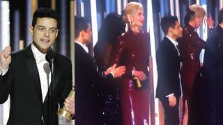 Este fue el incómodo incidente que vivieronNicole Kidman yRami Maleken la gala de los Globos de Oro