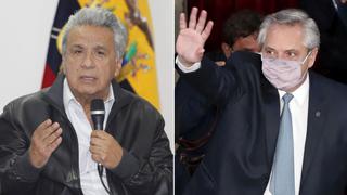 Lenín Moreno califica de “mafioso internacional” y “estúpido” a Alberto Fernández