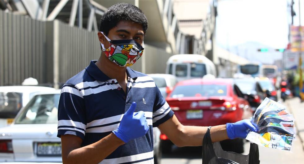 Antes de que el Minsa publicara la norma técnica para la producción casera de máscaras de protección para reducir el riesgo de contagio del coronavirus (COVID-19), recorrimos las calles de Lima para ver con qué se protegen actualmente los ciudadanos. (Foto: Fernando Sangama)