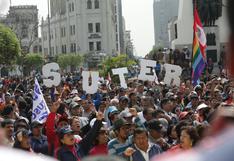 Huelga de maestros: profesores realizan plantón en plaza San Martín [FOTOS]