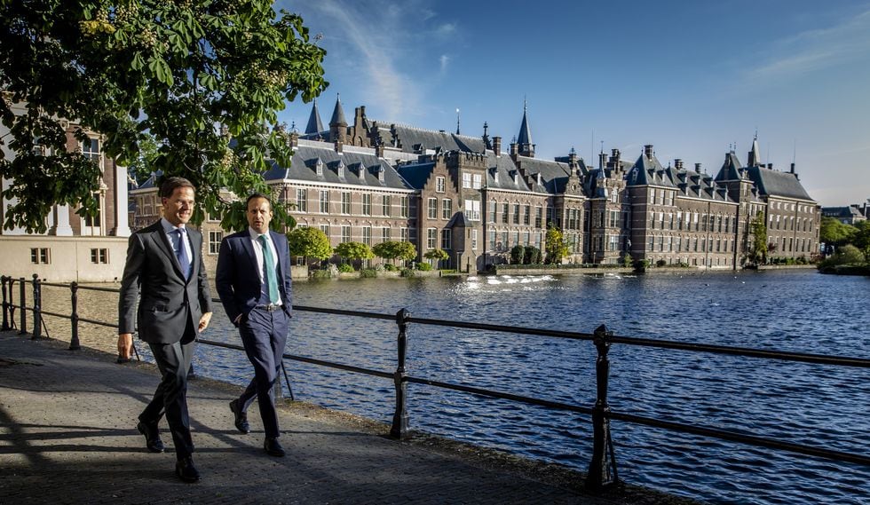 Mark Rutte (izquierda), primer ministro de los Países Bajos. (Bart Maat / ANP / AFP).