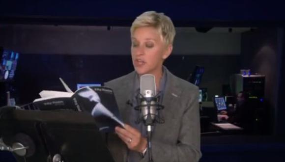 YouTube: Ellen DeGeneres lee en voz alta "50 sombras de Grey"