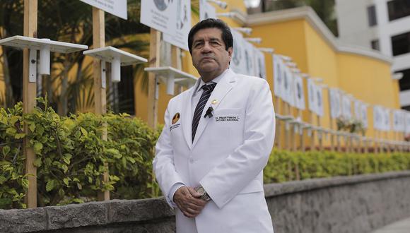 El decano del Colegio Médico, Miguel Palacios, refirió que el Gobierno asume la pandemia del coronavirus (COVID-19) en “un buen momento”. (Foto: Anthony Niño de Guzmán / @photo.gec)