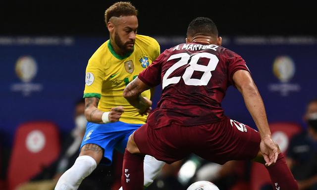 Brasil vs. Venezuela disputaron la jornada 1 de la Copa América 2021 Foto: AFP