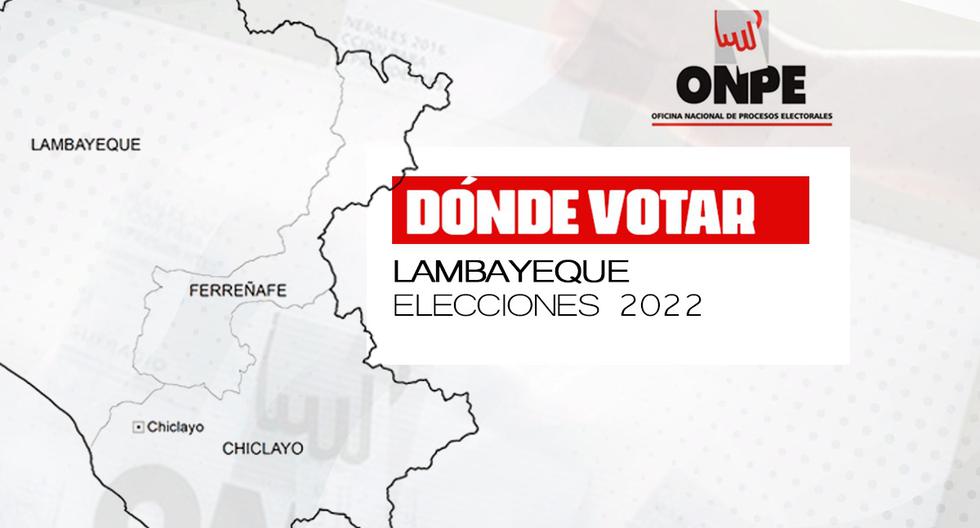 Dónde me toca votar en Lambayeque | Consulta link de la ONPE. FOTO: Diseño EC.