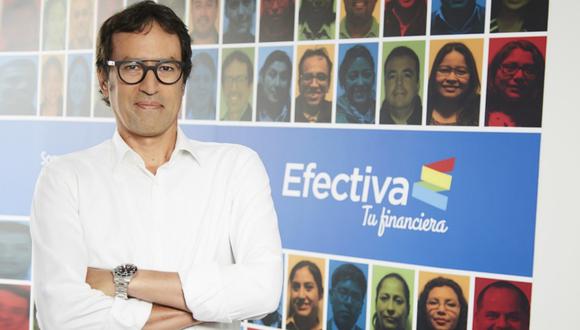 Juan Carlos del Alcázar es el gerente general adjunto de Financiera Efectiva. En el 2017 ingresó a la compañía como gerente comercial. (Foto: Difusión)