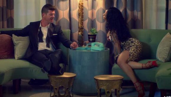 Robin Thicke y Nicki Minaj aparecen juntos en videoclip